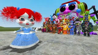 NEW POPPY VS ALL FNAF 1-9 SECURITY BREACH AMIMATRONICS In Garrys Mod!