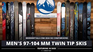 2024 Men's 100 mm Twin Tip Ski Comparison with SkiEssentials.com