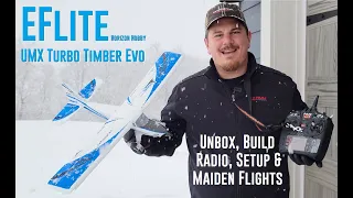 Horizon Hobby - Turbo Timber Evolution - UMX - Unbox, Radio Setup & Maiden Flights