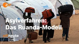 Ruanda-Modell: Migrationsexperte über Asylverfahren in Drittstaaten statt in der EU | ZDFheute live