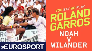 Yannick Noah v Mats Wilander | You Say, We Play - Day 3 | Eurosport