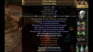 Crafting Double Elevated Fractured  dex Stacking Grasping Mail From The Scratch - poe 3.24