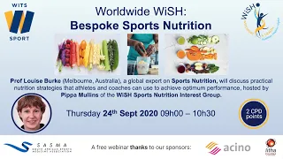 WiSH Webinar "Bespoke Sports Nutrition"