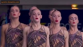 Russian Federation (RUS) Team Technical Final Glasgow European Championships 2018