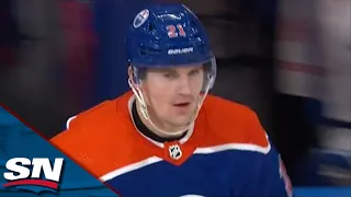 Oilers' Ryan McLeod Sets Up Klim Kostin Goal With Brilliant Backhand Feed