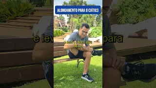 Alongamento para o ciático 😁 Exercícios fáceis para fazer sentado e evitar a dor no ciático 👍