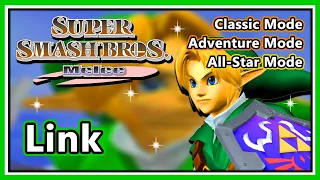 Super Smash Bros. Melee - Classic, Adventure & All-Star Mode | Link (Hard/Normal)