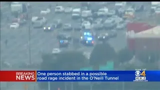 1 hurt after road rage stabbing in O'Neill Tunnel