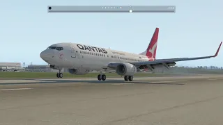 Hard 738 landing