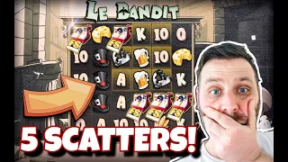 5 SCATTER BONUS ON LE BANDIT SLOT!! LOVELY!!