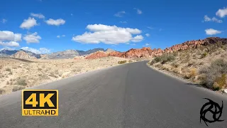 4K 60FPS Red Rock Canyon Scenic Drive.