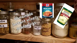 Homemade instant mixes, and seasonings/Pantry necessity