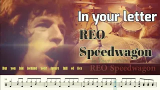 In your letter - REO Speedwagon (알이오 스피드 웨건) drumcover.