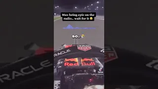 Max Verstappen Being Funny On The Radio at 300km/h #maxverstappen #f1shorts #f1
