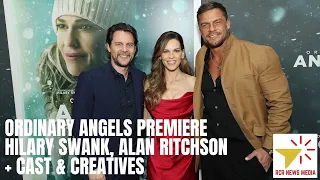 "Ordinary Angels" stars Alan Ritchson, Hillary Swank + cast/creatives at the Premiere Red Carpet