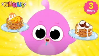 Breakfast Songs 🧇🥚 Yummy, Waffle, Egg Songs Together | Funny Songs with Giligilis - Kids Songs