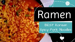 🔥🇰🇷BEST Korean Spicy Pork Ramen🍜Recipe🔥🔥that will blow your mind‼️