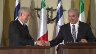 Joint Press Conference with Israeli PM Benjamin Netanyahu and Italian PM Mario Monti