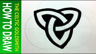 How to Draw Celtic Patterns 36 - Perfect Triskele (positive)
