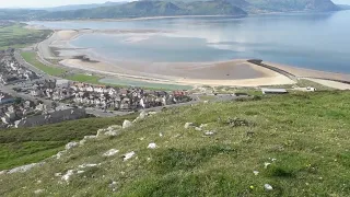 Llandudno from Anglesey Road viewing point at halfway up The Great orme