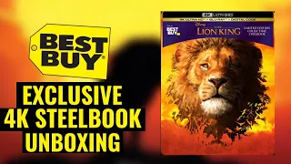 Disney The Lion King (Live Action) 4K Blu-ray Best Buy Exclusive Steelbook Unboxing