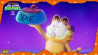 Nickelodeon All-Star Brawl 2 ⁴ᴷ Arcade Mode (Garfield gameplay)