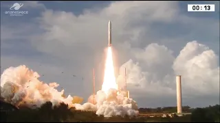 Blastoff! Ariane 5 Rocket Launches Two Communications Satellites