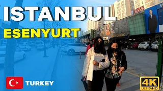 Istanbul 2022 Esenyurt Walking Tour |4k UHD 60fps