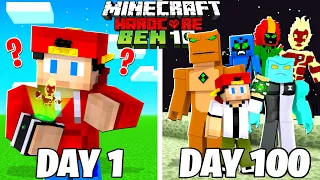 I Survived 100 Days as BEN 10 in Minecraft...