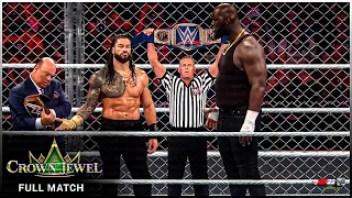 FULL MATCH - Roman Reigns vs. Omos - Undisputed WWE Universal Title Match - Steel Cage Match