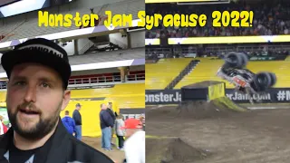 Monster Jam Syracuse 2022 Vlog | Freestyle, Racing, Skills and Pit Party Experience!