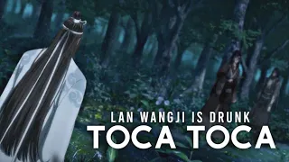 A clip of lan wangji and his drunken disaster