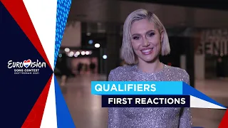 Emotional reactions from the qualifiers after the First Semi-Final