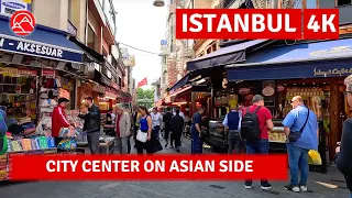 City Center Asian Side Istanbul 2023 Kadikoy Walking Tour|4k 60fps