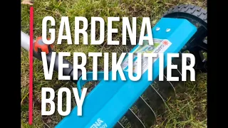 Gardena Vertikutier Boy | Rasen Vertikutieren | Rasen lüften mit viel Kraft aber ohne Strom