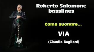 Tutorial "VIA" (Claudio Baglioni) - bassline by Roberto Salomone