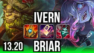 IVERN vs BRIAR (JNG) | Rank 1 Ivern, 3/0/15, Rank 8 | NA Challenger | 13.20