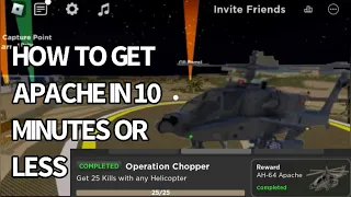 HOW TO GET NEW APACHE IN LESS THEN 10 MINUTES WAR TYCOON