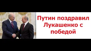 Путин поздравил Лукашенко с победой