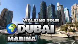 4k Dubai Marina 2024 walking tour | Dubai UAE 🇦🇪