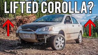 I Lifted my Car! - Lifted Rally Corolla Build (Part 2) / Gambler 500 Build