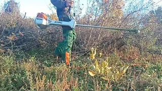 STIHL FS 490C ,как он пилит .