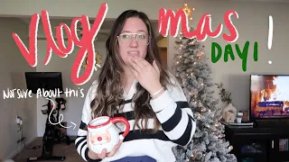 VLOGMAS DAY 1 2022| decorating for the holidays, grocery haul, gym makeup| Stefanie Rose