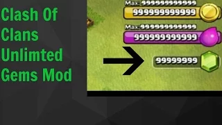 Clash Of Clans Unlimited Gems Mod *NO ROOT*