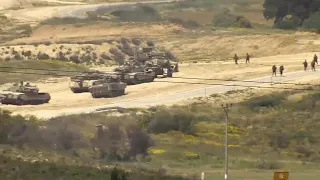 Israel troops seen in area bordering Gaza Strip as military operation continues
