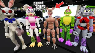 FİVE NİGHT AT FREDDY'S YENİ KARDEŞİ MONSTER CAT LÜKS PAHALI ARABALARI - GTA 5 MODS