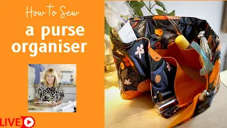 How to sew a roll-up purse organiser in my Saturday morning live chat!