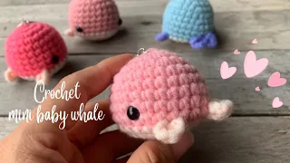 Crochet mini baby whale Tutorial