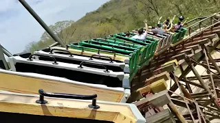 2023 Thunderation Back Row POV - World's BEST Arrow Mine Train - Silver Dollar City