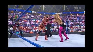 WWE SMACKDOWN Natalya and Tamina vs Shotzi blackheart and Tegan Nox debut 7/9/2021